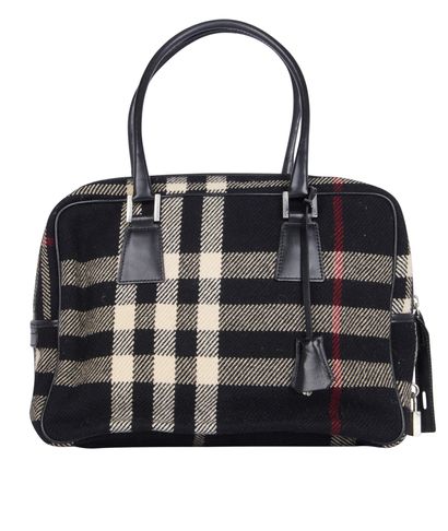 Burberry Plaid Shoulder Bag, &pound;190, Front view